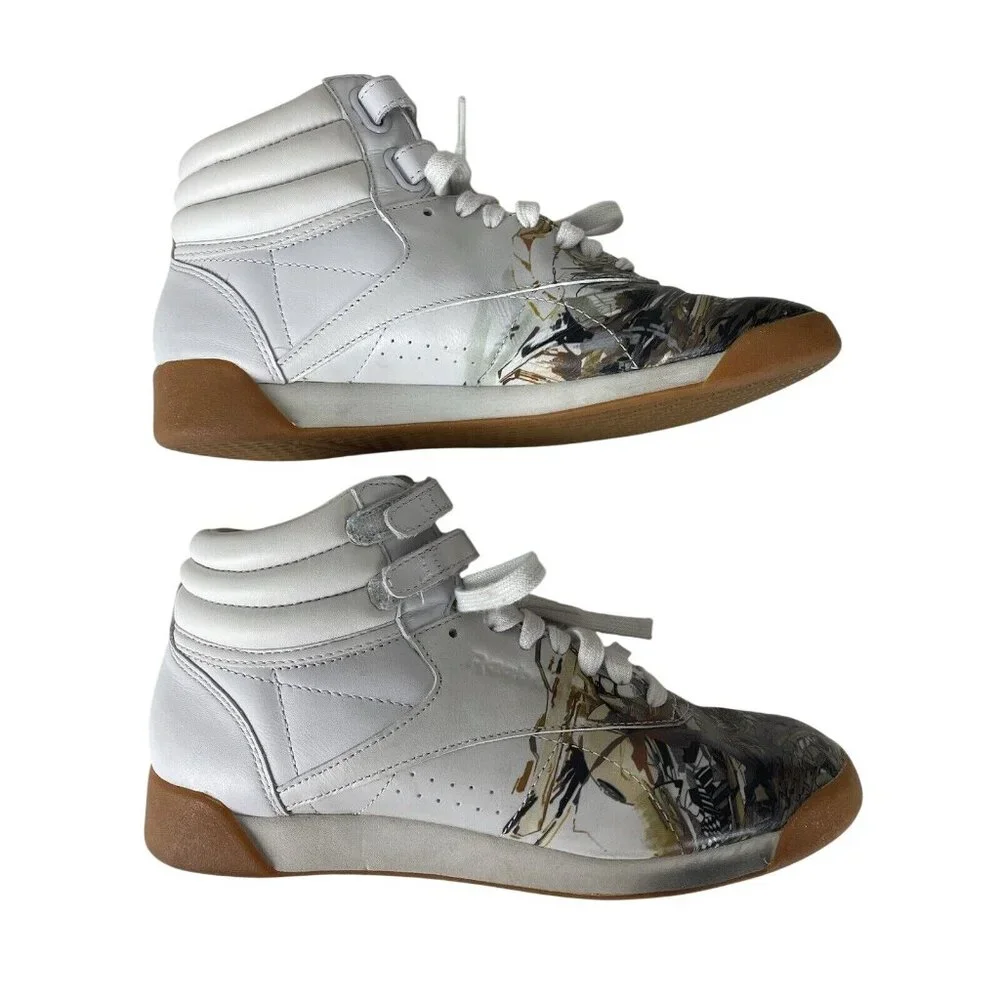 Reebok City Classics By Stash Womens US 6.5 White Leather Sneakers Gum Sole Arti - Picture 7 of 12